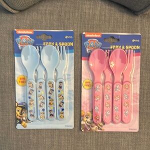 Nickelodeon PAW Patrol Utensil Set - Blue and Pink